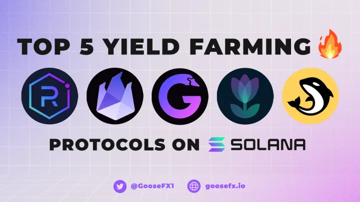 Top 5 Yield Farming protocols on Solana - 2023
